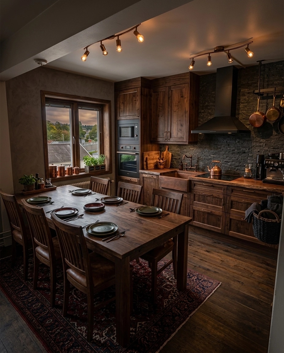 Interior design in Rustic style — Kitchen by GenRoom AI
