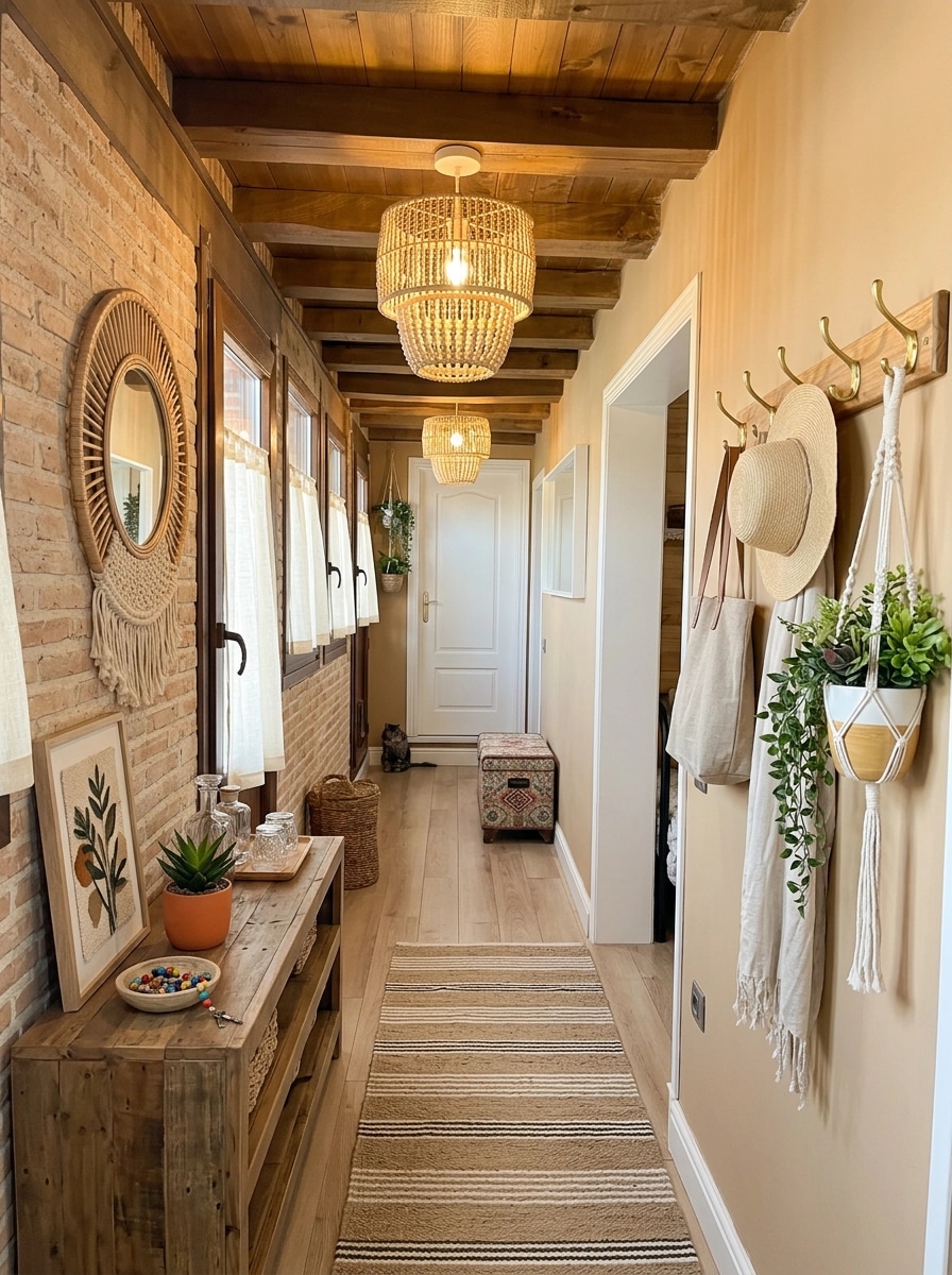 Interior design in Bohemian style — Hallway by GenRoom AI