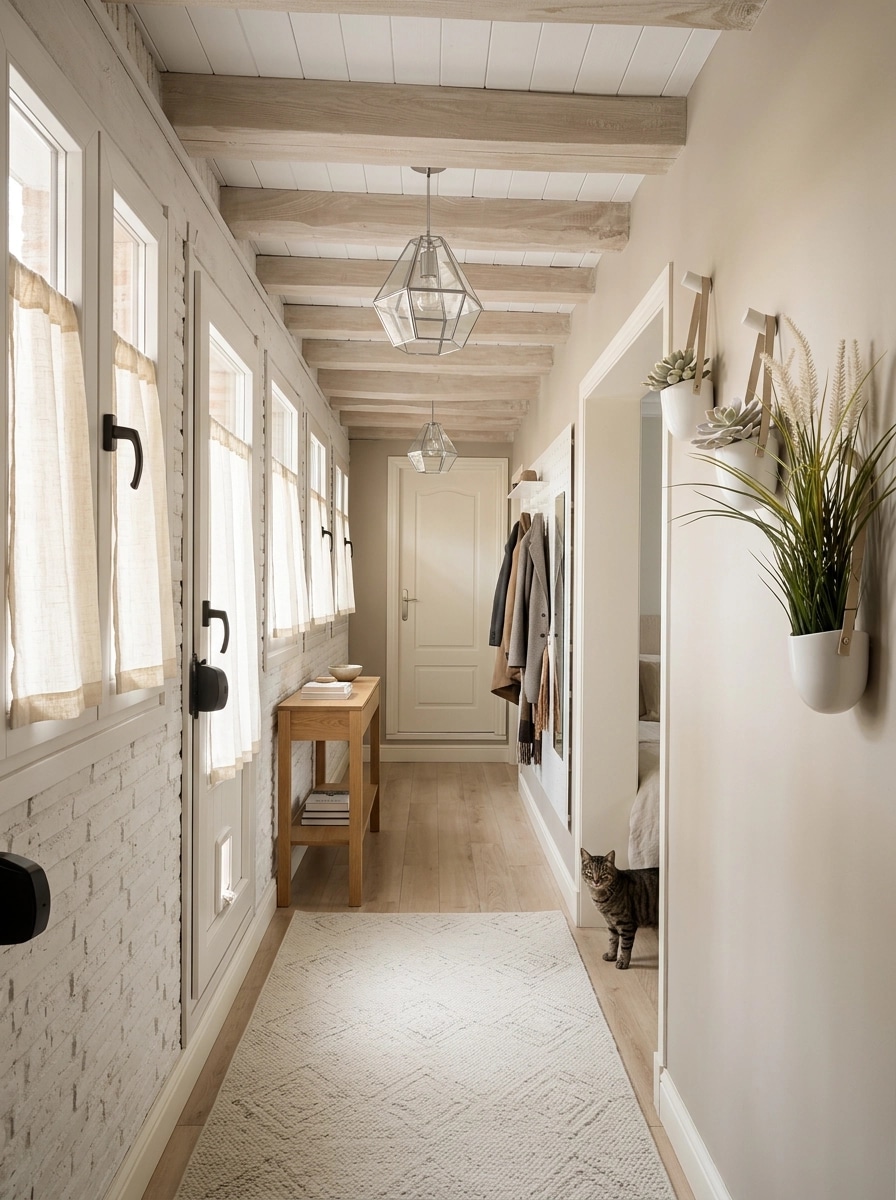 Hallway interior in Scandinavian style — photo by GenRoom AI