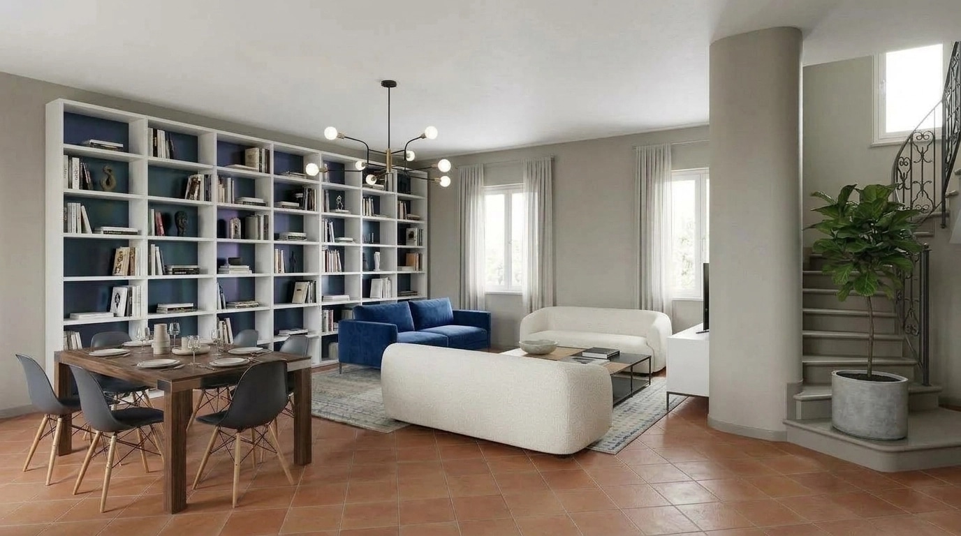 Interior design in Contemporary style — Living Room by GenRoom AI