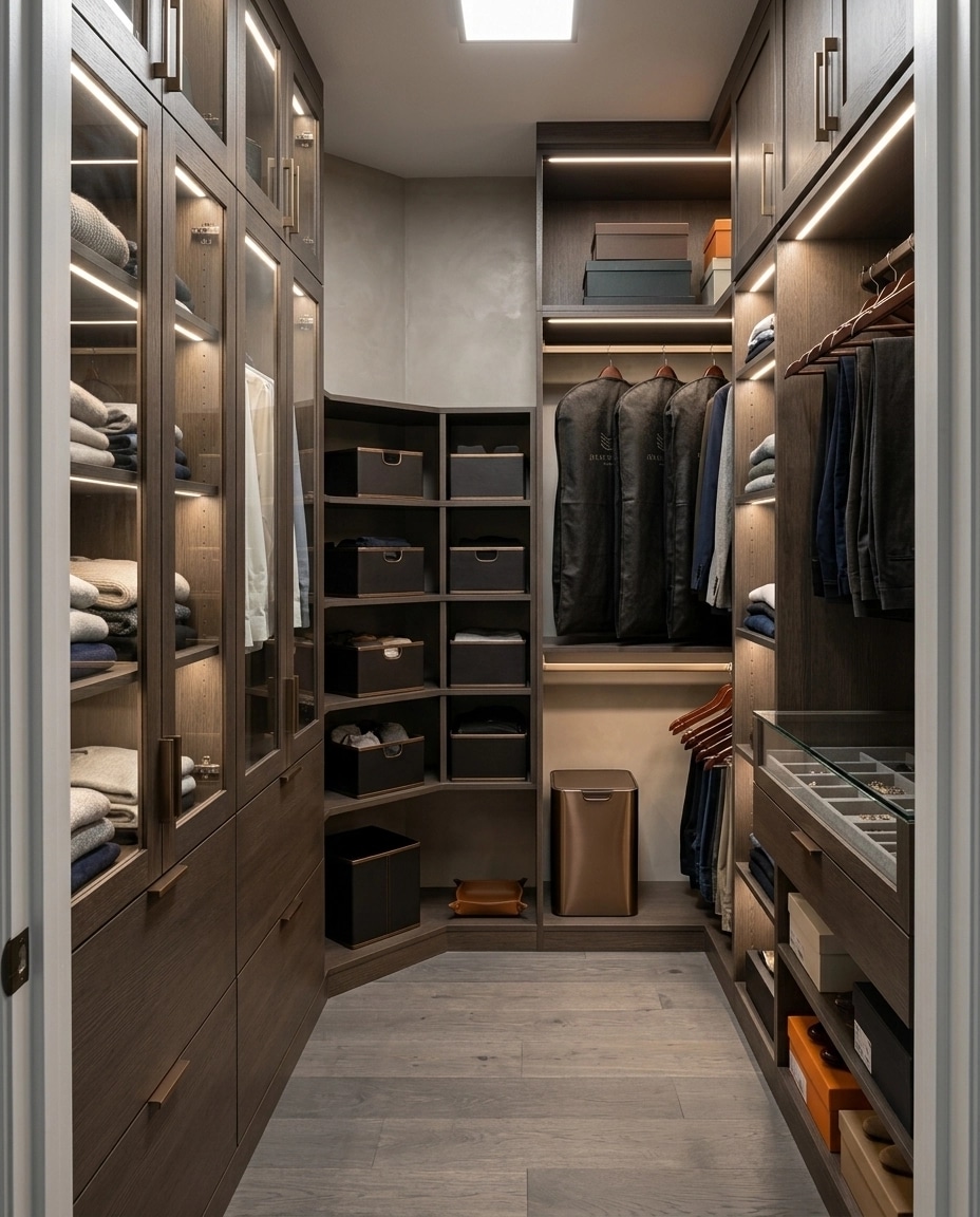 Interior design in Contemporary style — wardrobe by GenRoom AI
