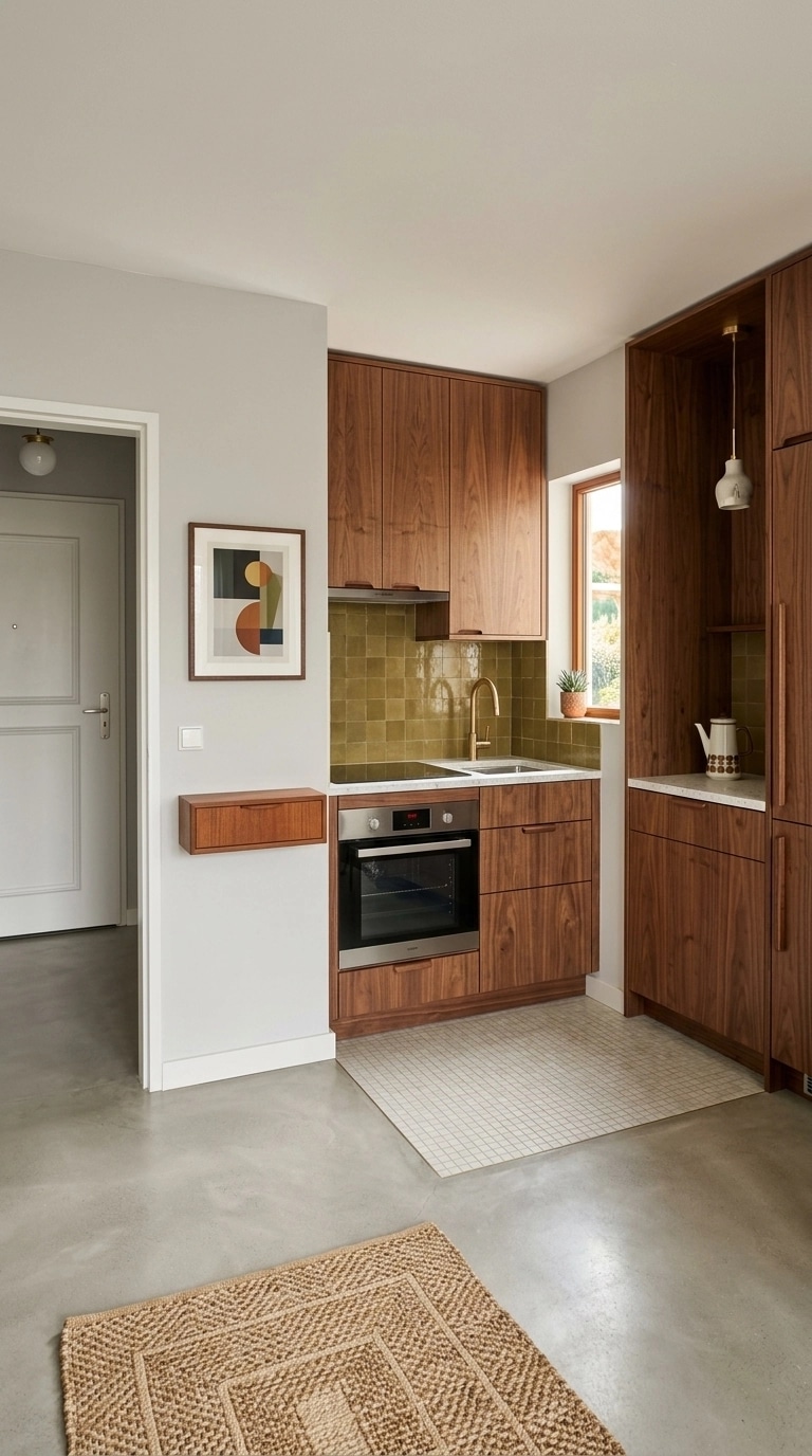 Mid-Century Modern Kitchen design — interior photo by GenRoom AI