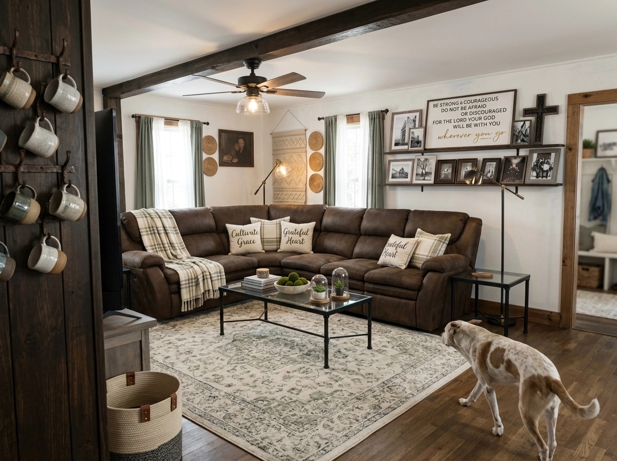 Modern Farmhouse Living Room design — interior photo by GenRoom AI