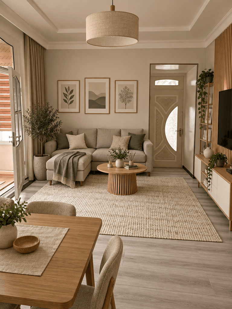 Interior design in Scandinavian style — studio by GenRoom AI