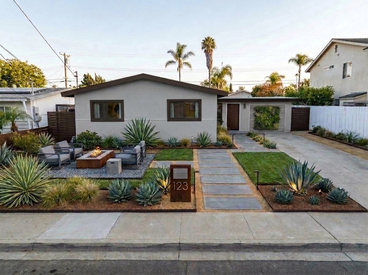 Landscape design in Contemporary Yard style — Yard by GenRoom AI