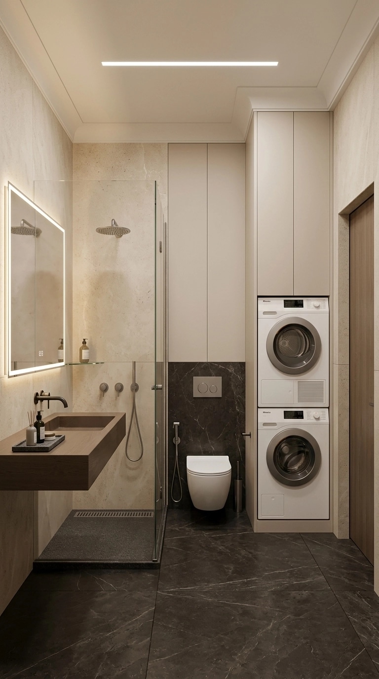Minimalism Bathroom design — interior photo by GenRoom AI