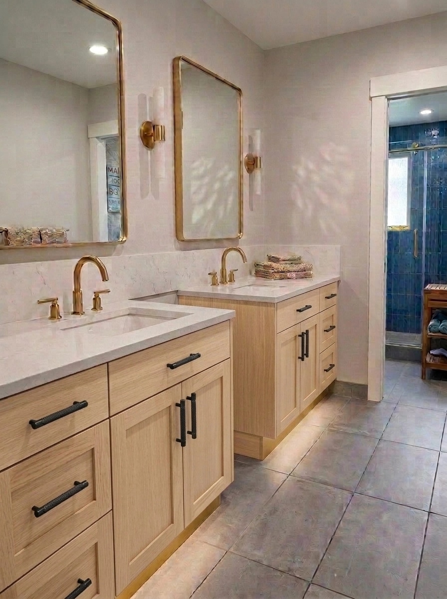 Modern Farmhouse Bathroom design — interior photo by GenRoom AI