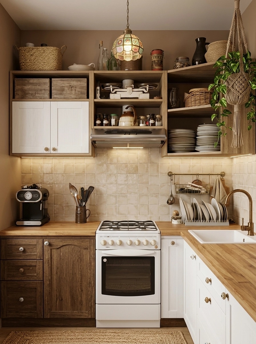 Bohemian Kitchen design — interior photo by GenRoom AI