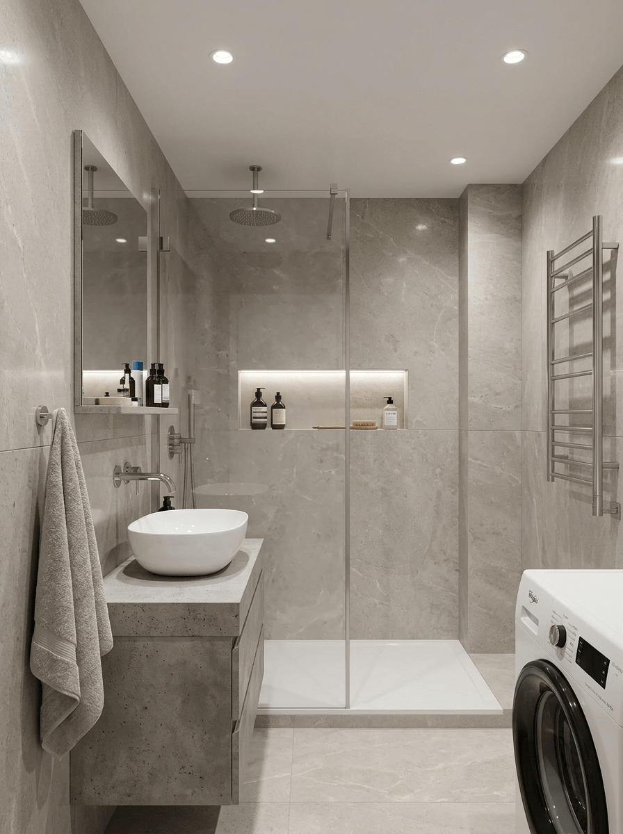 Bathroom interior in no_style style — photo by GenRoom AI