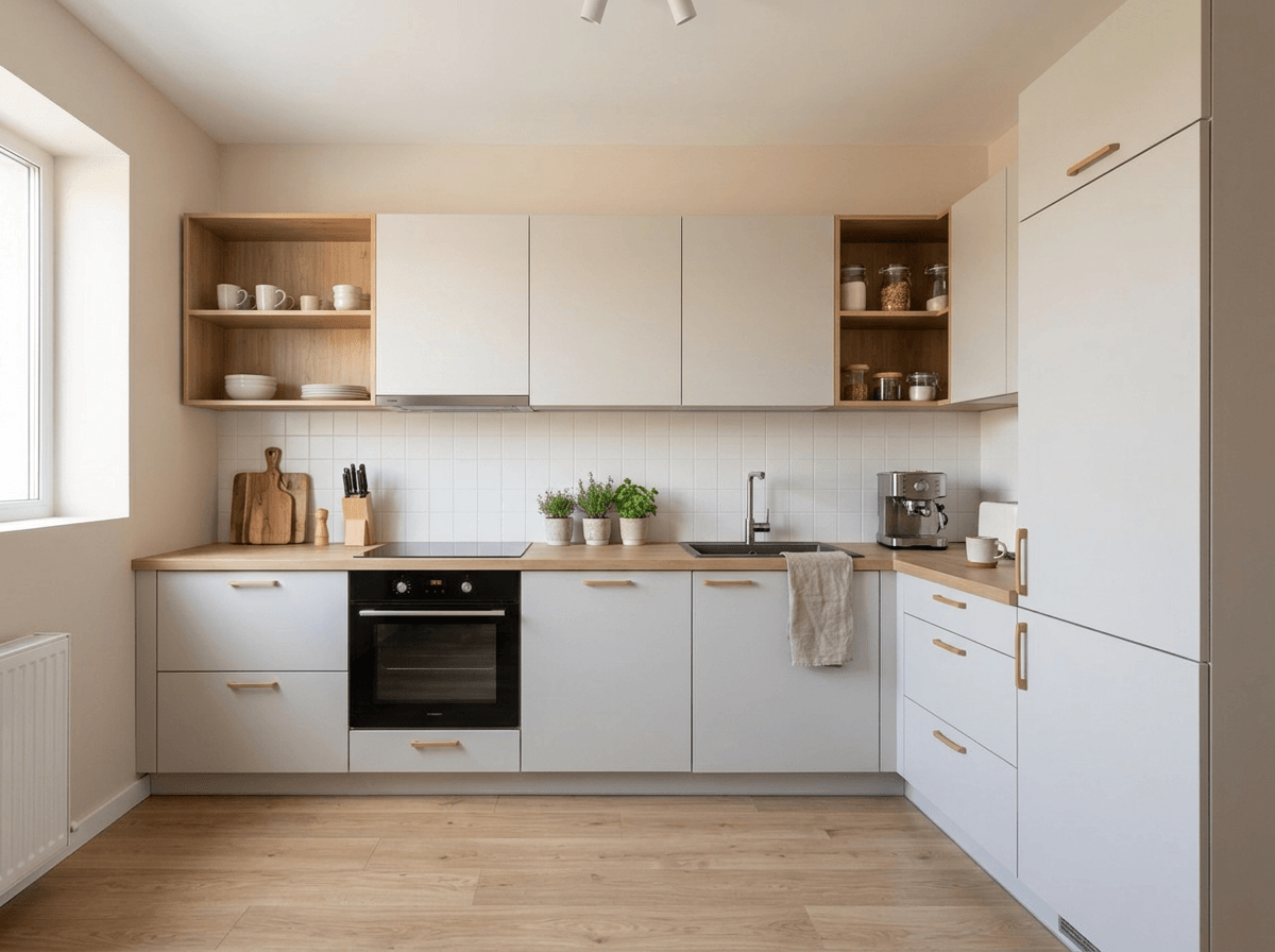 Scandinavian Kitchen design — interior photo by GenRoom AI