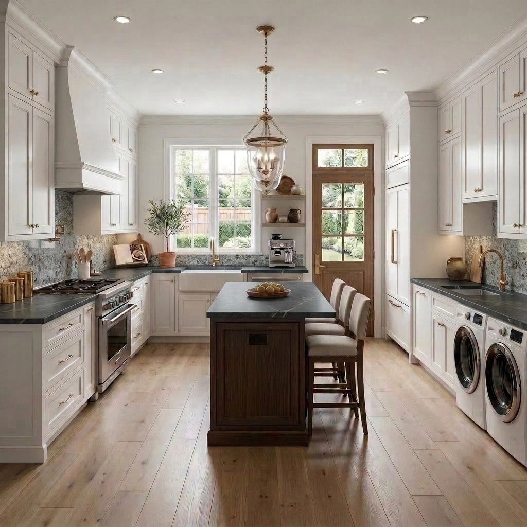 Interior design in Transitional style — Kitchen by GenRoom AI