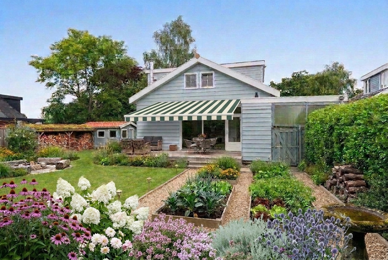 Landscape design in Eco Natural Garden style — Yard by GenRoom AI