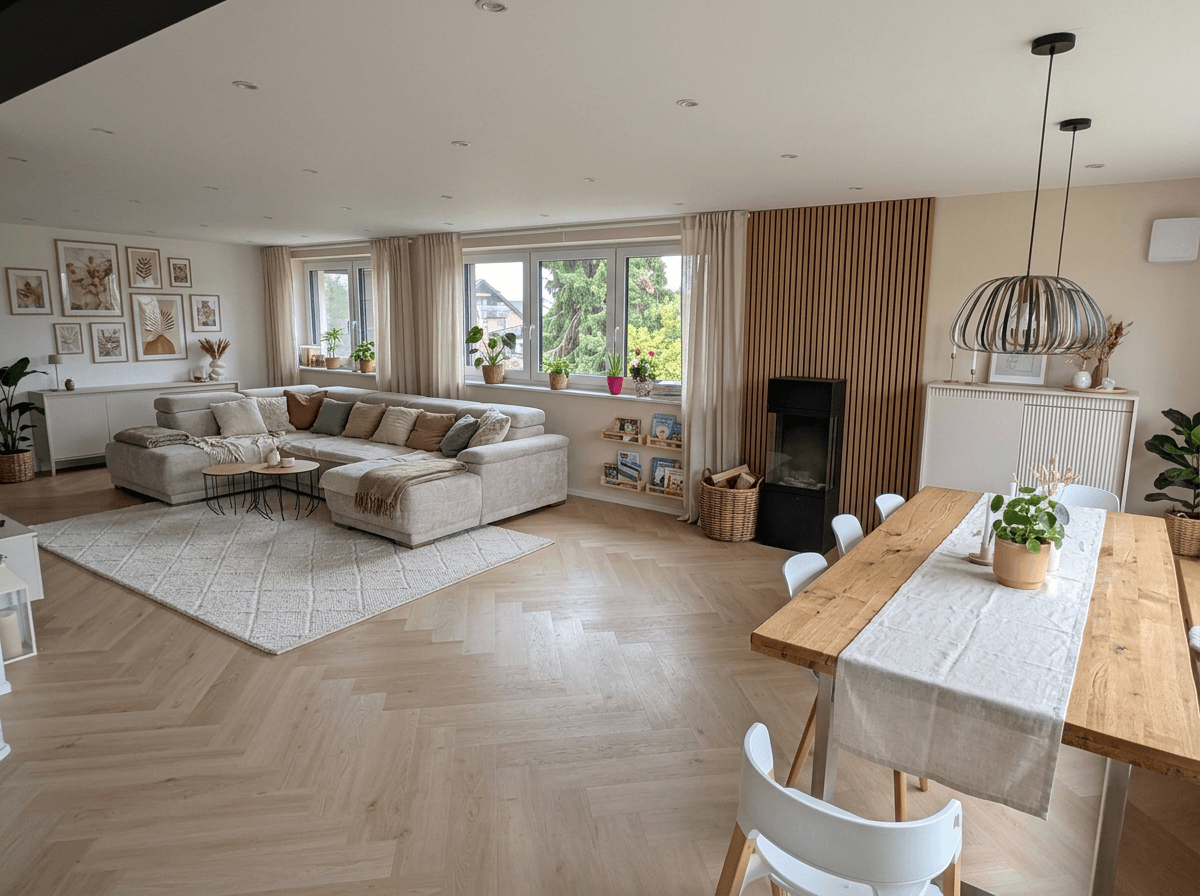 Interior design in Scandinavian style — Living Room by GenRoom AI