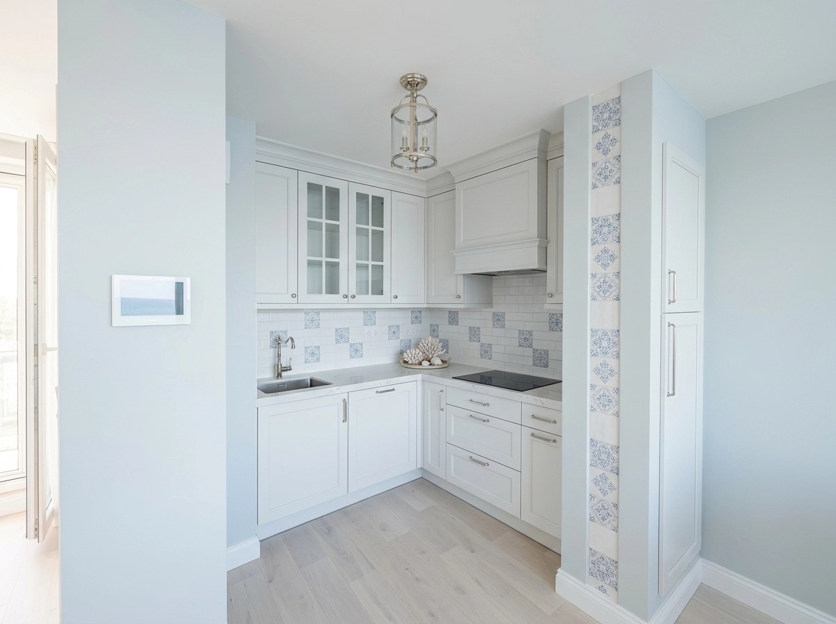 Interior design in Coastal / Hamptons style — Kitchen by GenRoom AI