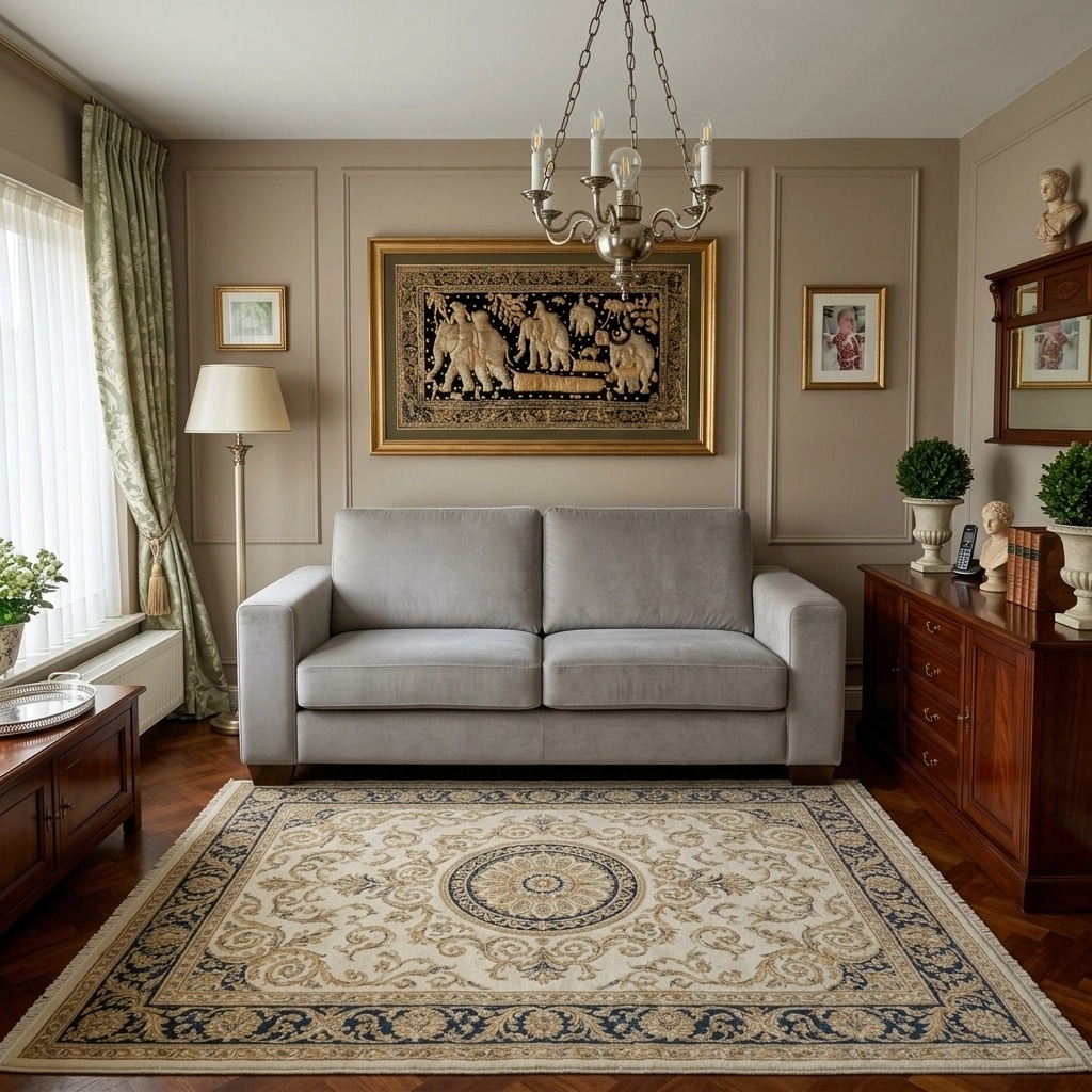 Interior design in Neoclassic style — Living Room by GenRoom AI