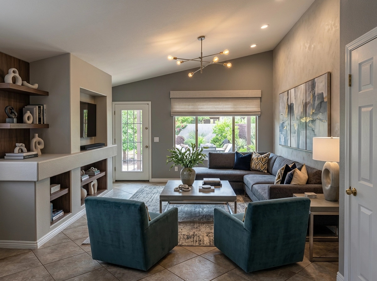 Interior design in Contemporary style — Living Room by GenRoom AI