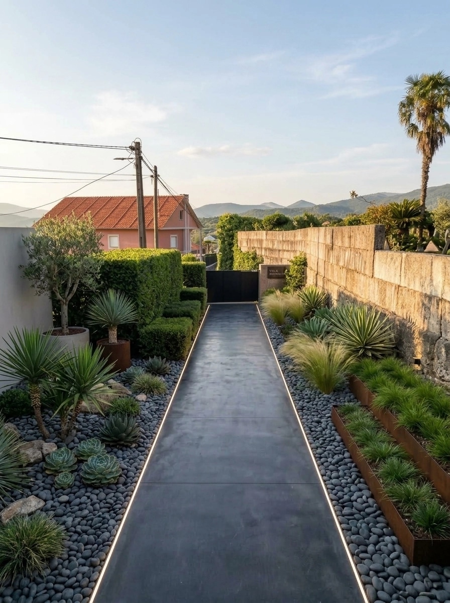 Landscape design in Minimalist Yard style — Yard by GenRoom AI