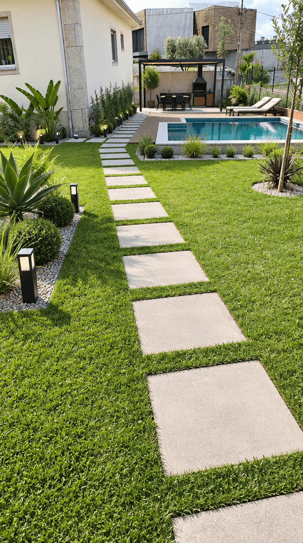 Landscape design in Minimalist Yard style — Yard by GenRoom AI