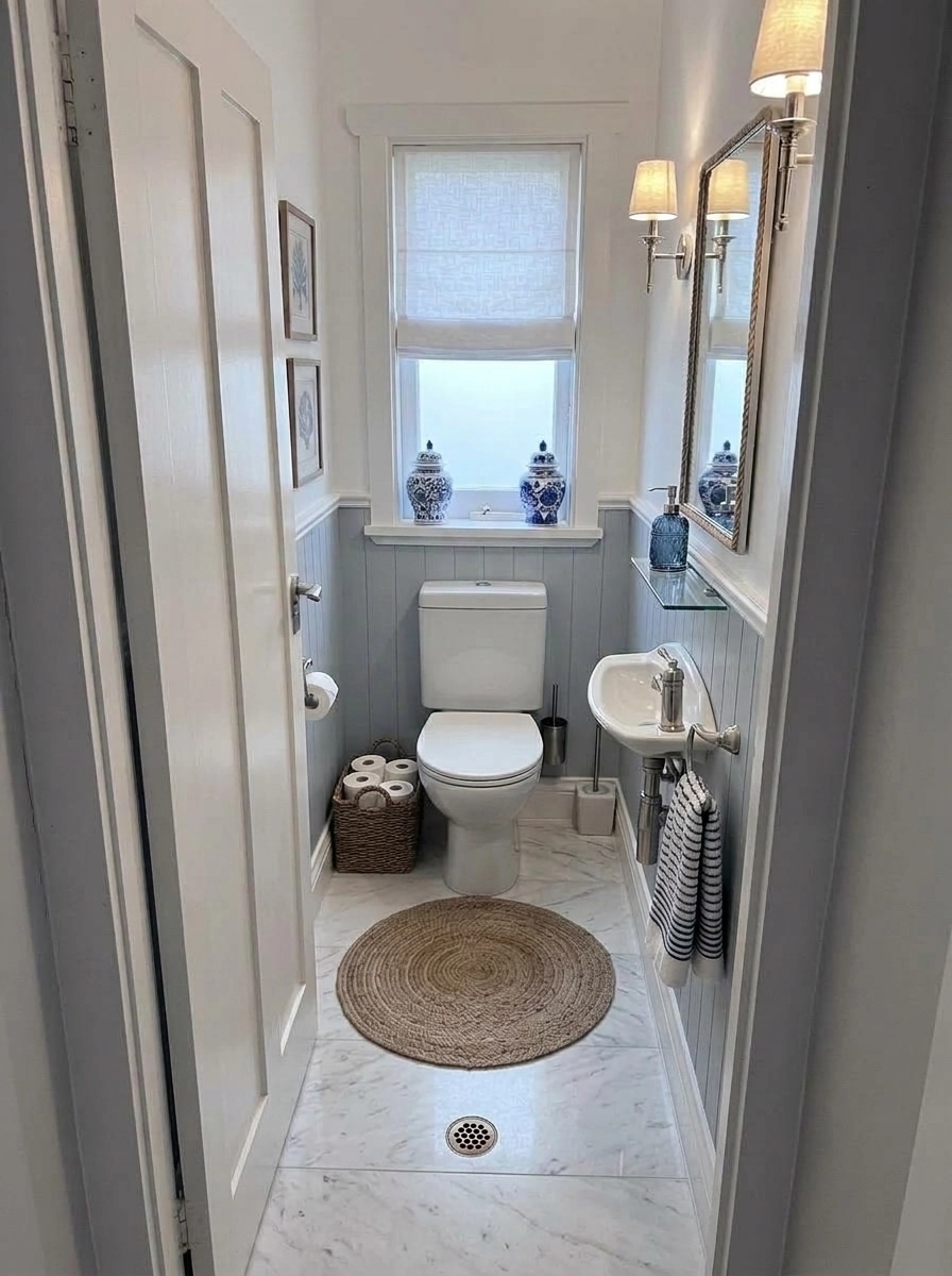 Interior design in Coastal / Hamptons style — Bathroom by GenRoom AI