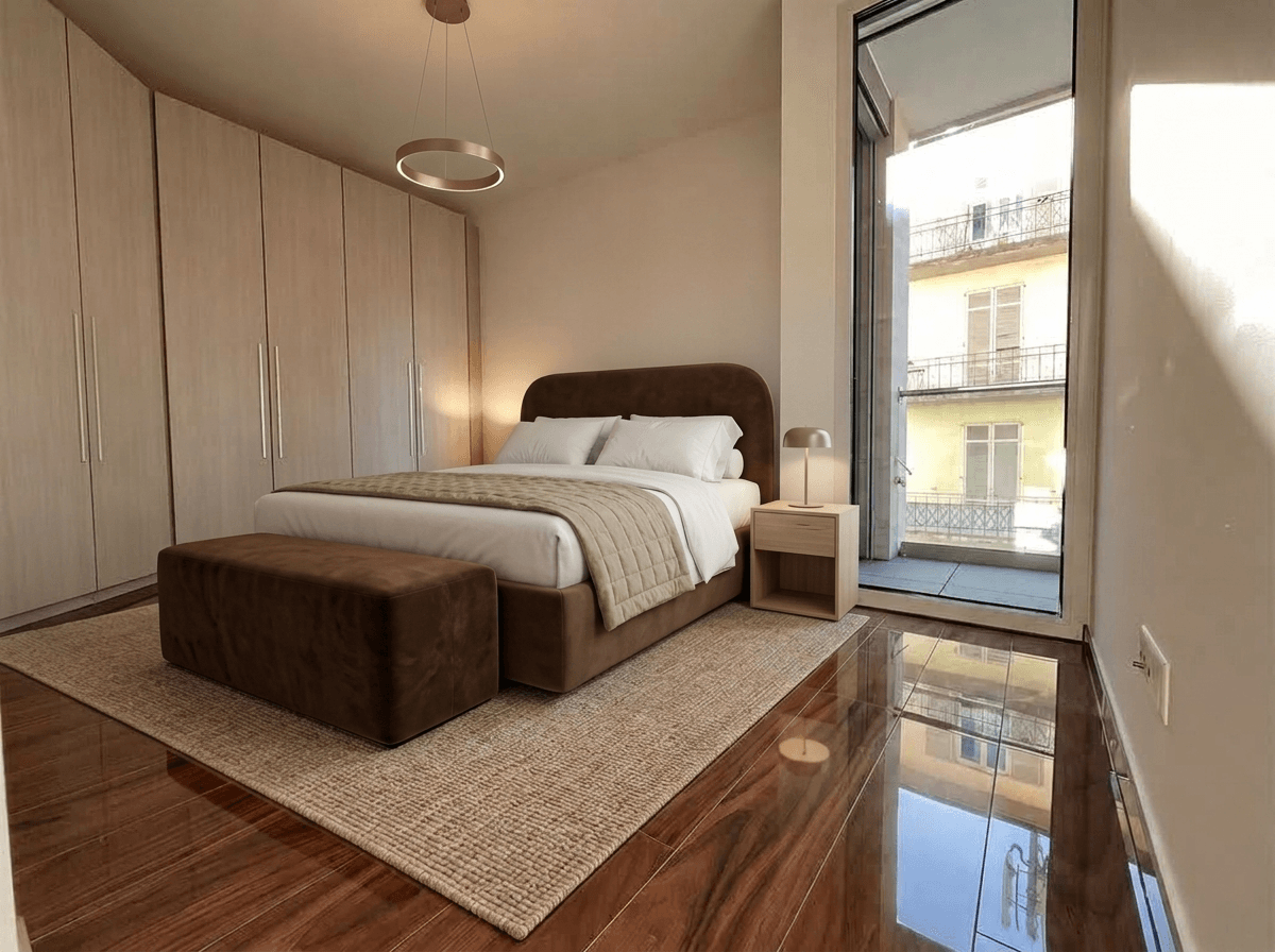 Interior design in Scandinavian style — Bedroom by GenRoom AI