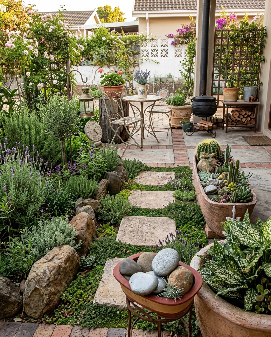 Landscape design in Provence Garden style — Yard by GenRoom AI