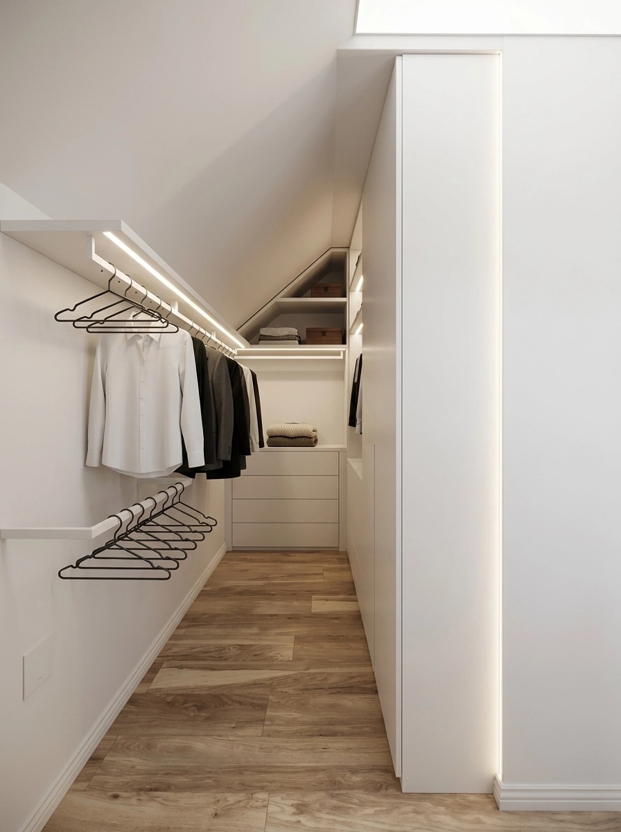 Interior design in Minimalism style — wardrobe by GenRoom AI