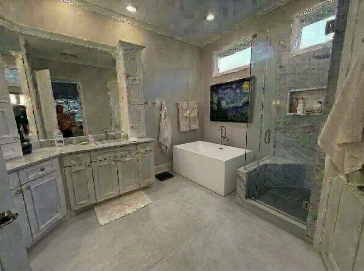 Bathroom interior in no_style style — photo by GenRoom AI