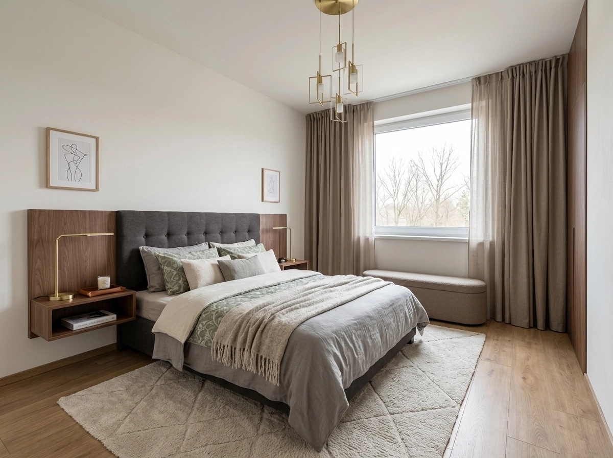 Contemporary Bedroom design — interior photo by GenRoom AI