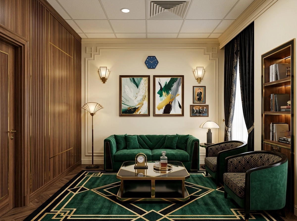 Art Deco Living Room design — interior photo by GenRoom AI