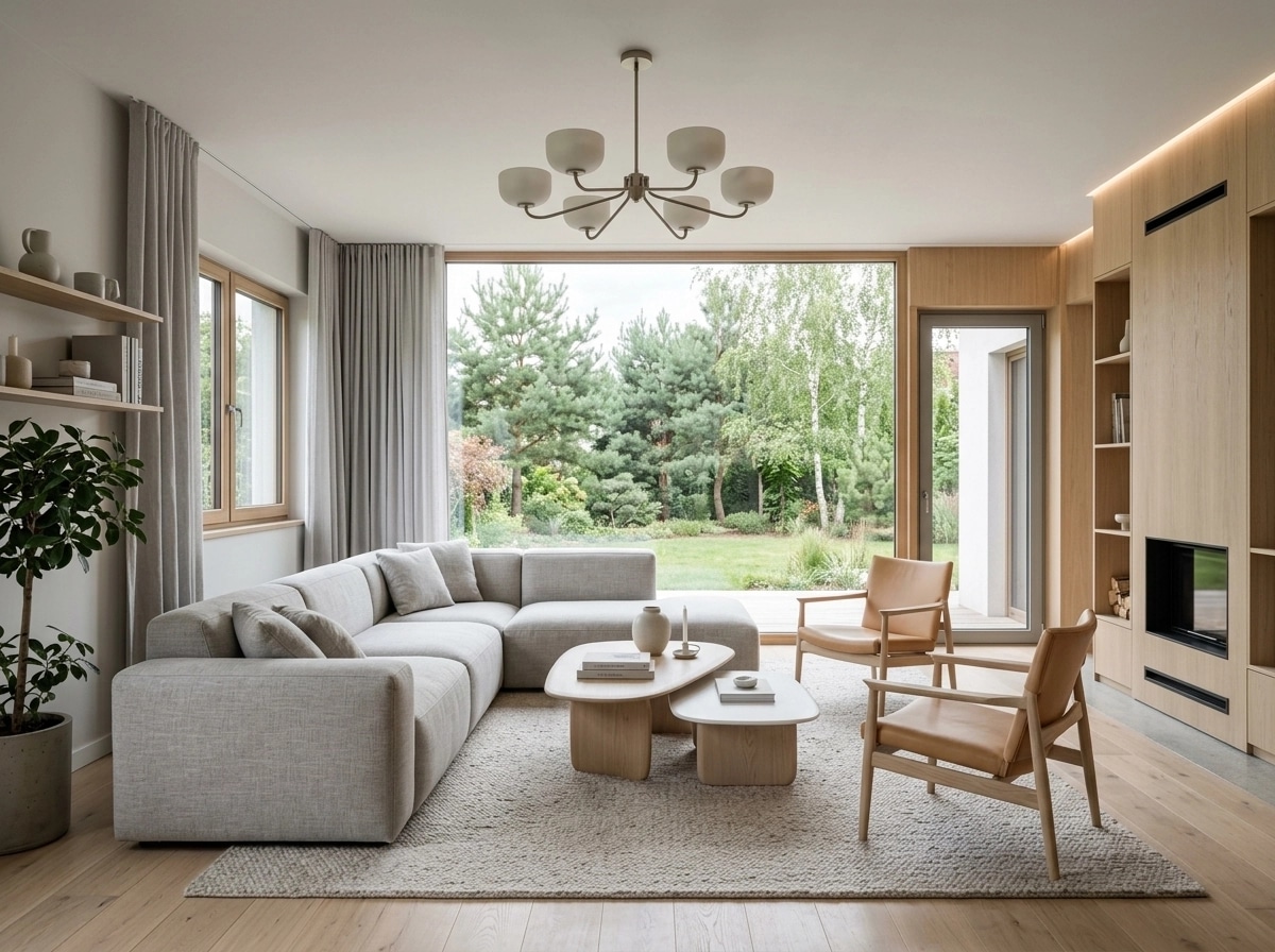 Interior design in Scandinavian style — Living Room by GenRoom AI