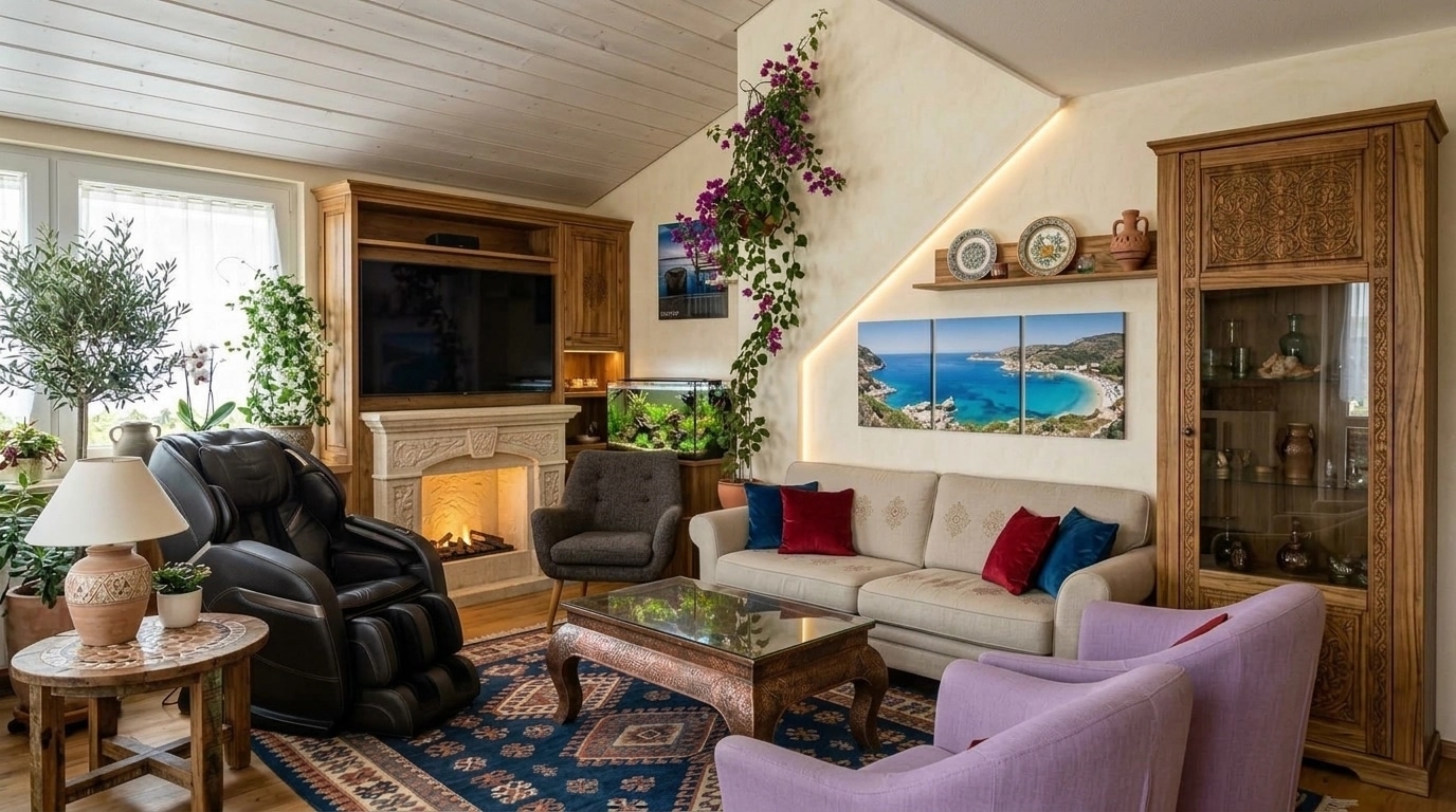 Interior design in Mediterranean style — Living Room by GenRoom AI