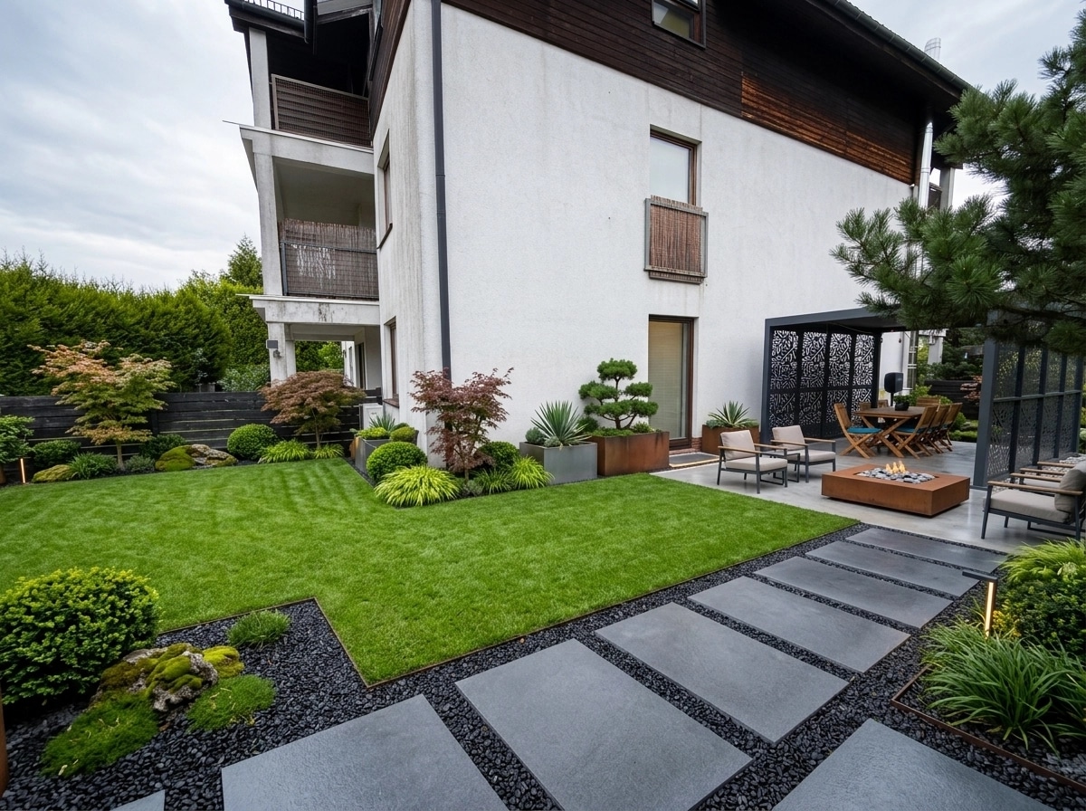Landscape design in Contemporary Yard style — Yard by GenRoom AI