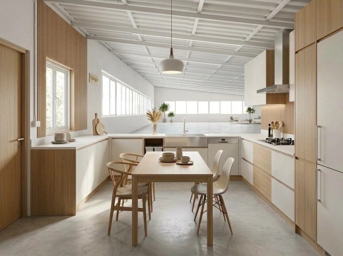 Interior design in Scandinavian style — Kitchen by GenRoom AI