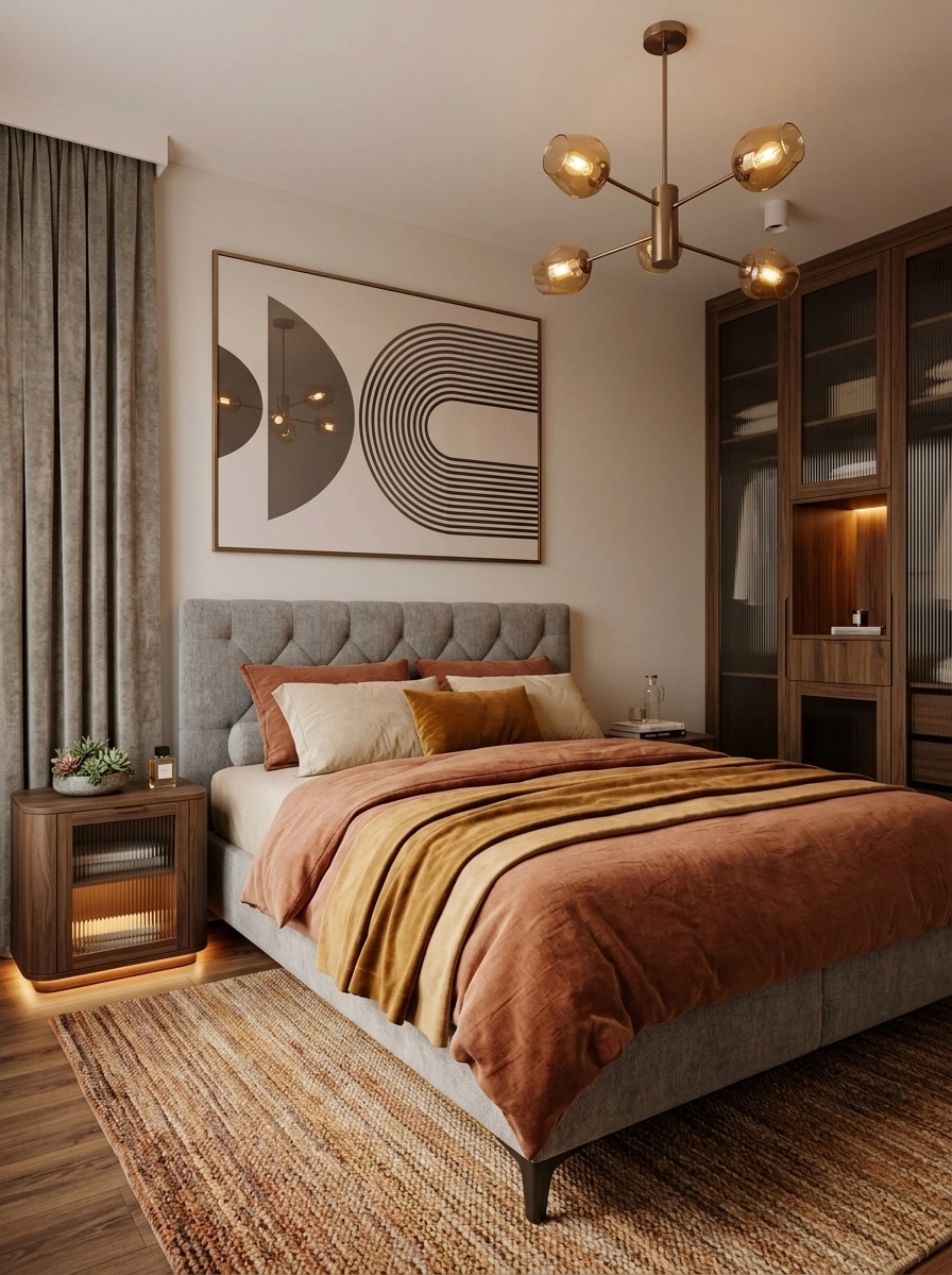 Contemporary Bedroom design — interior photo by GenRoom AI