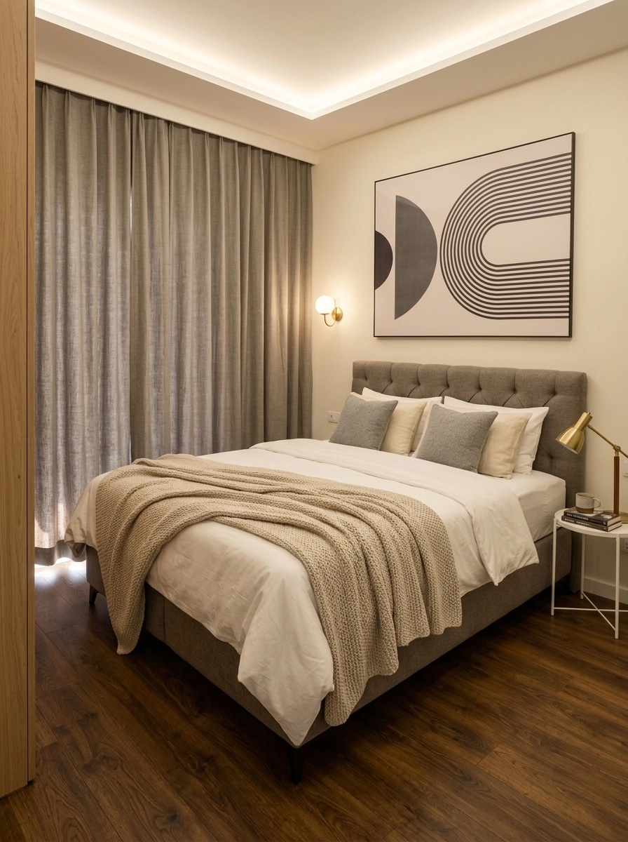 Interior design in Scandinavian style — Bedroom by GenRoom AI