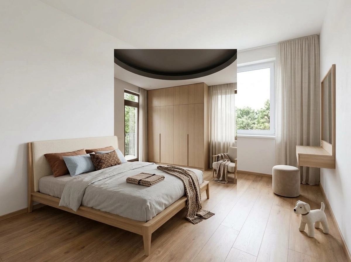 Minimalism Bedroom design — interior photo by GenRoom AI