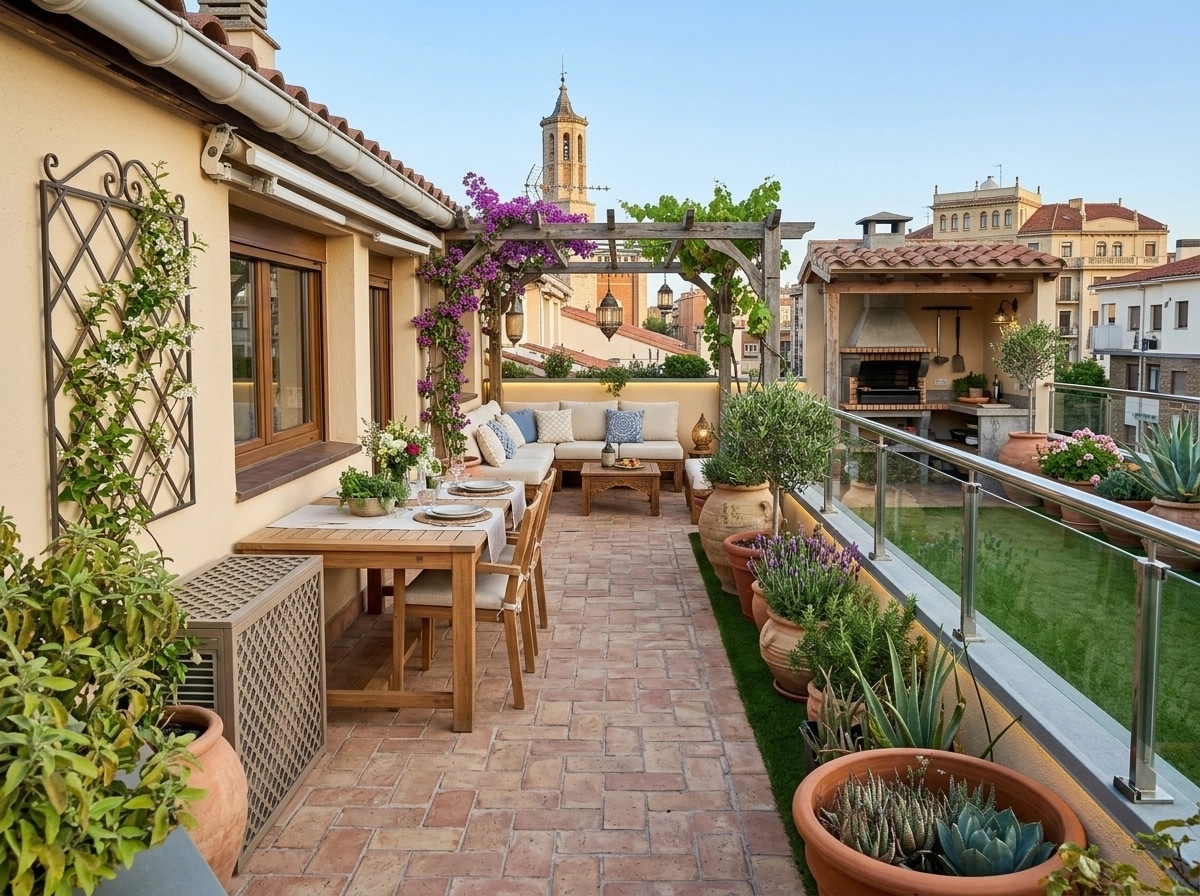 Landscape design in Mediterranean Yard style — Yard by GenRoom AI