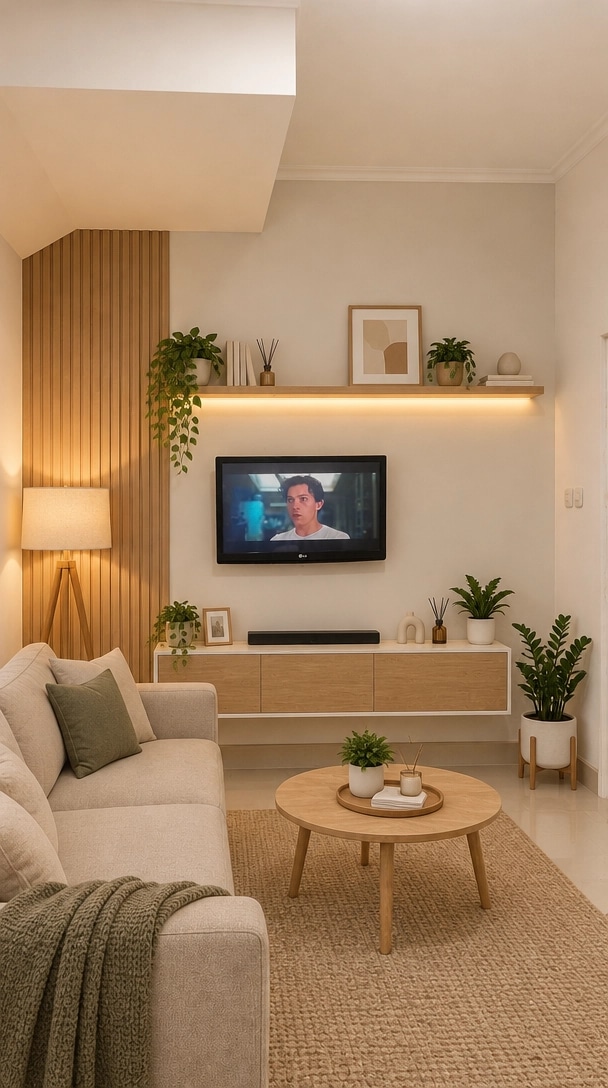 Interior design in Scandinavian style — Living Room by GenRoom AI