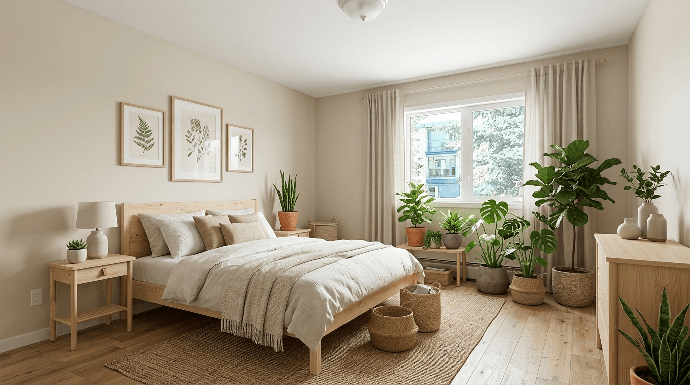 Interior design in Scandinavian style — Bedroom by GenRoom AI