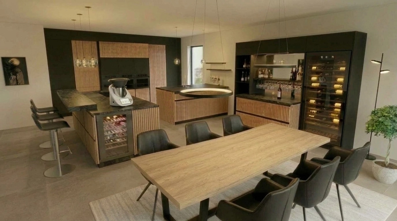 Kitchen interior in no_style style — photo by GenRoom AI