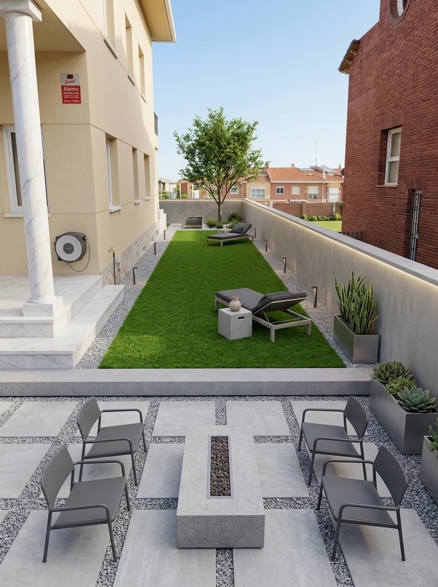 Landscape design in Minimalist Yard style — Yard by GenRoom AI