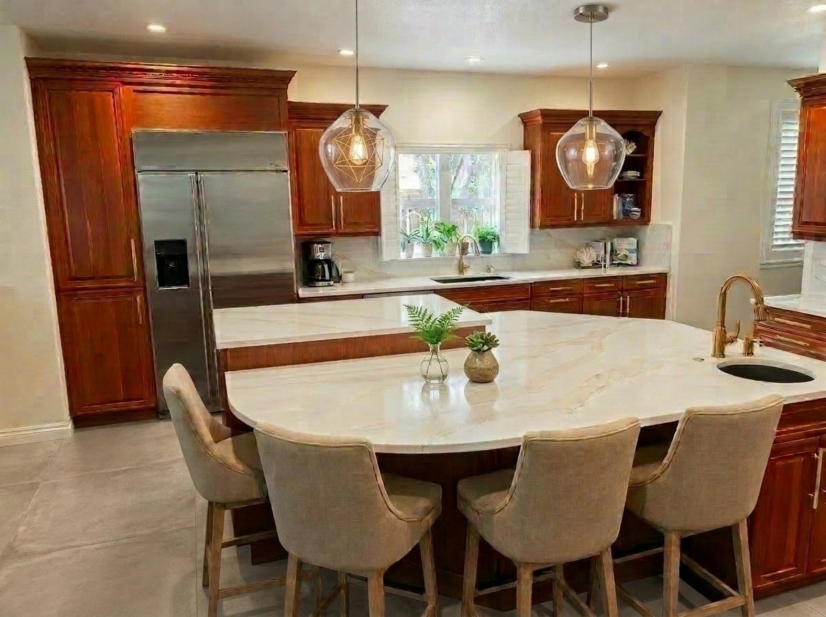 Interior design in Coastal / Hamptons style — Kitchen by GenRoom AI