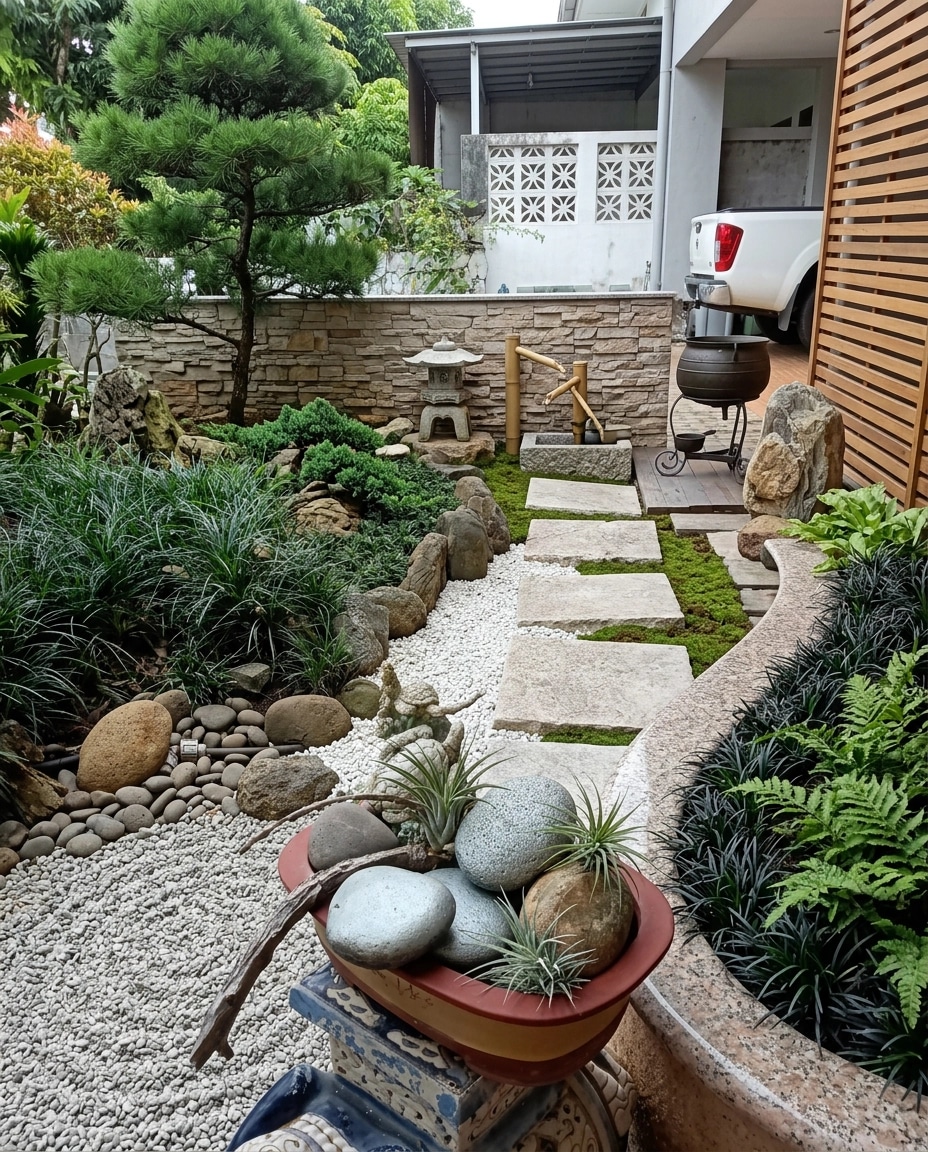 Landschaftsdesign im Japanese Garden-Stil — Garten von GenRoom AI