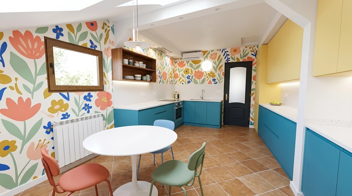 Kitchen interior in Contemporary style — photo by GenRoom AI