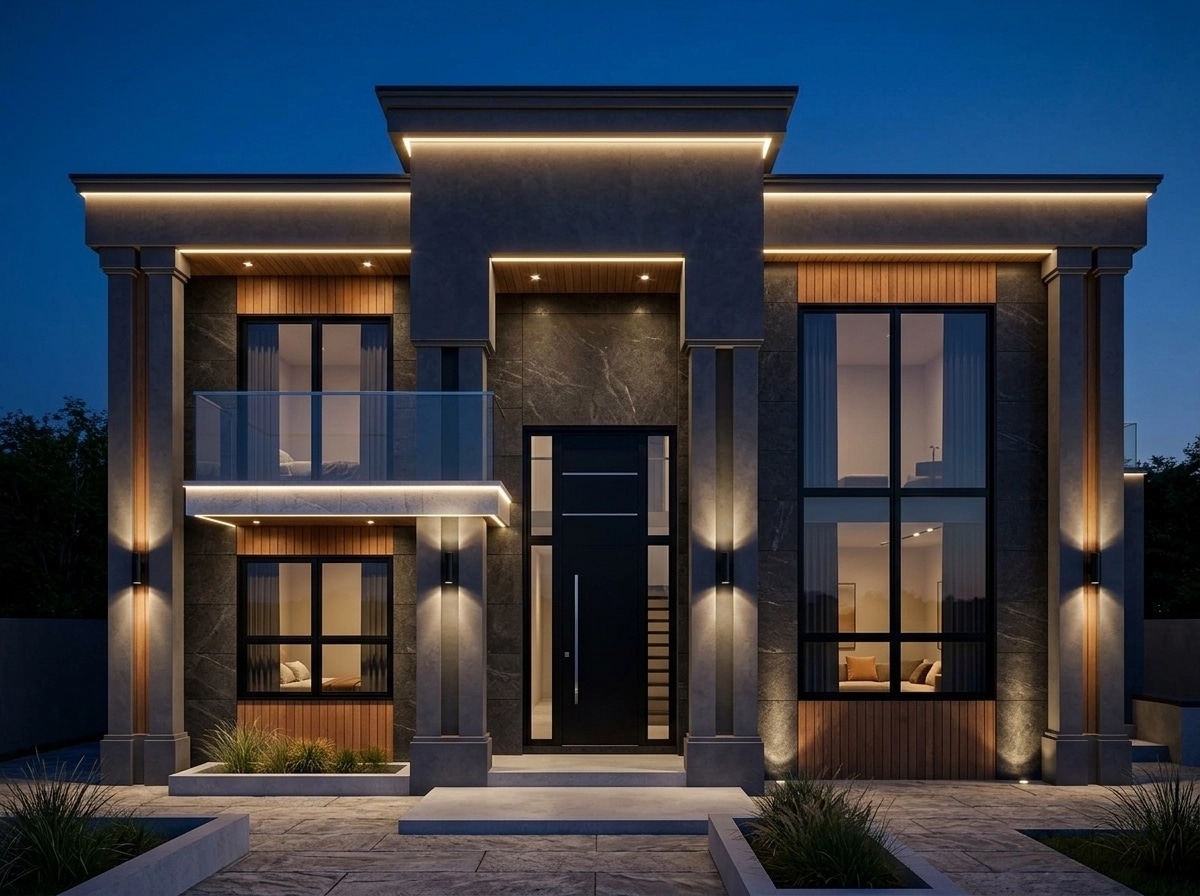 Contemporary Facade Facade design — facade photo by GenRoom AI