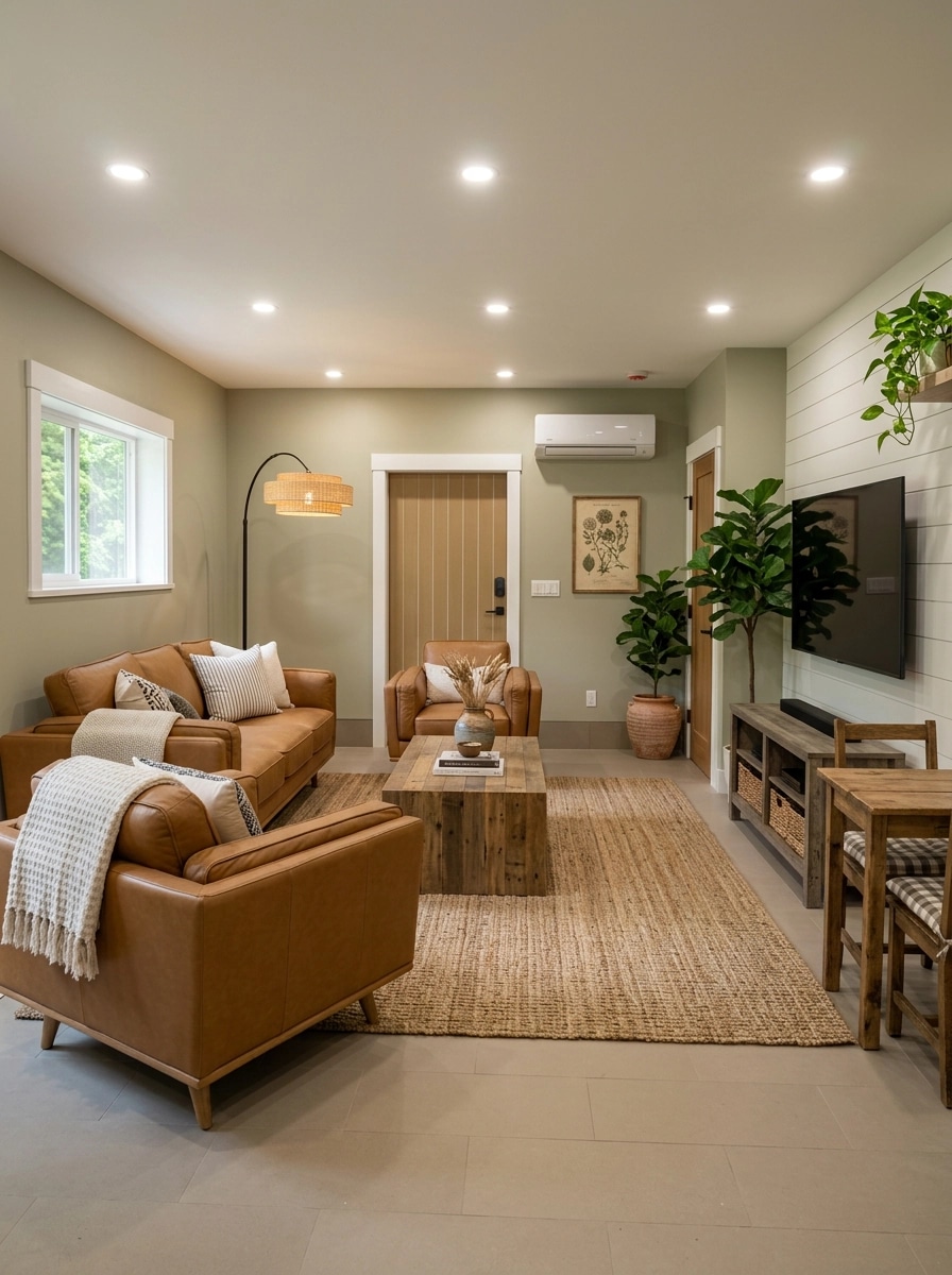 Modern Farmhouse Living Room design — interior photo by GenRoom AI