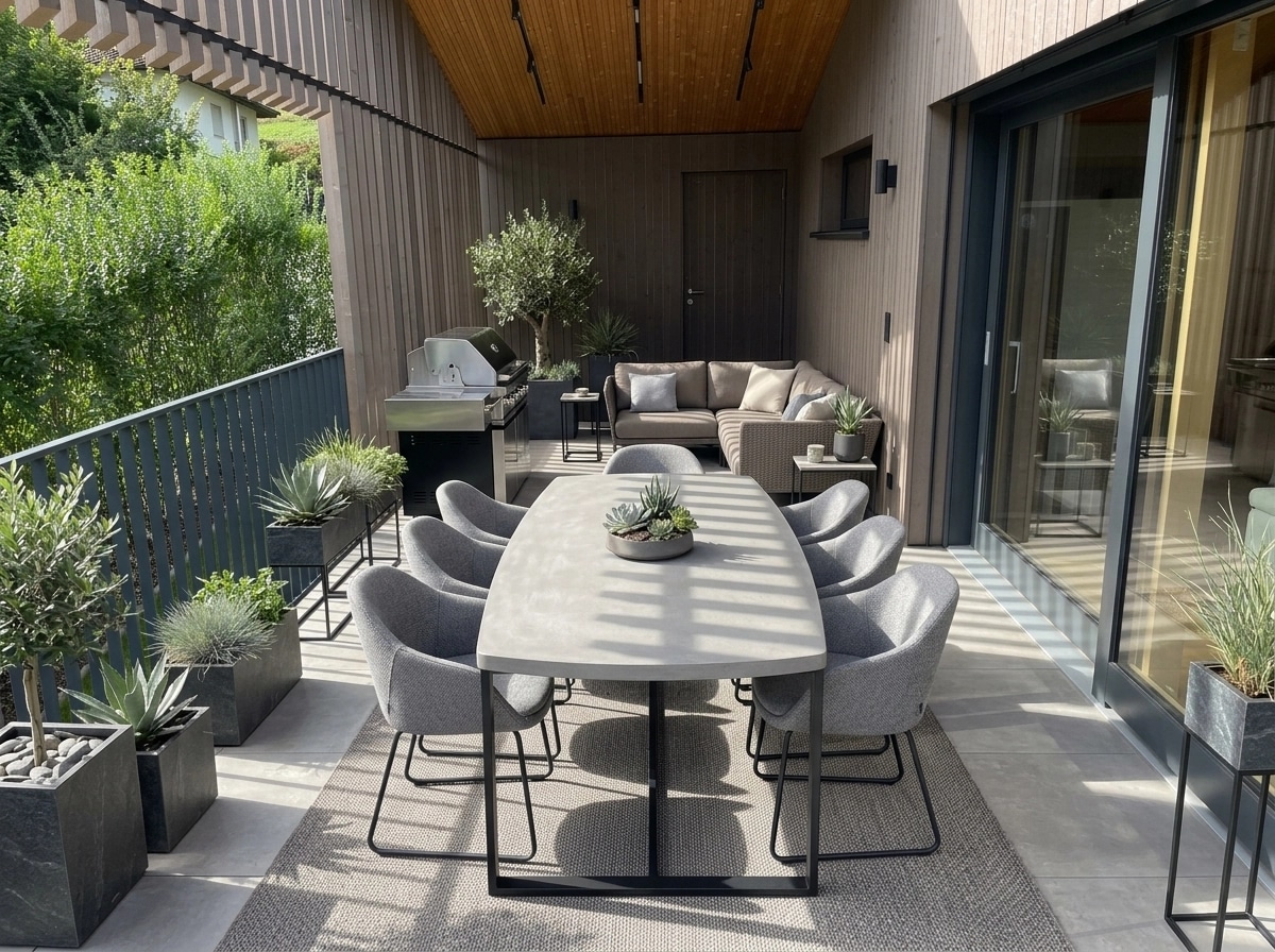 Interior design in Contemporary style — balcony by GenRoom AI