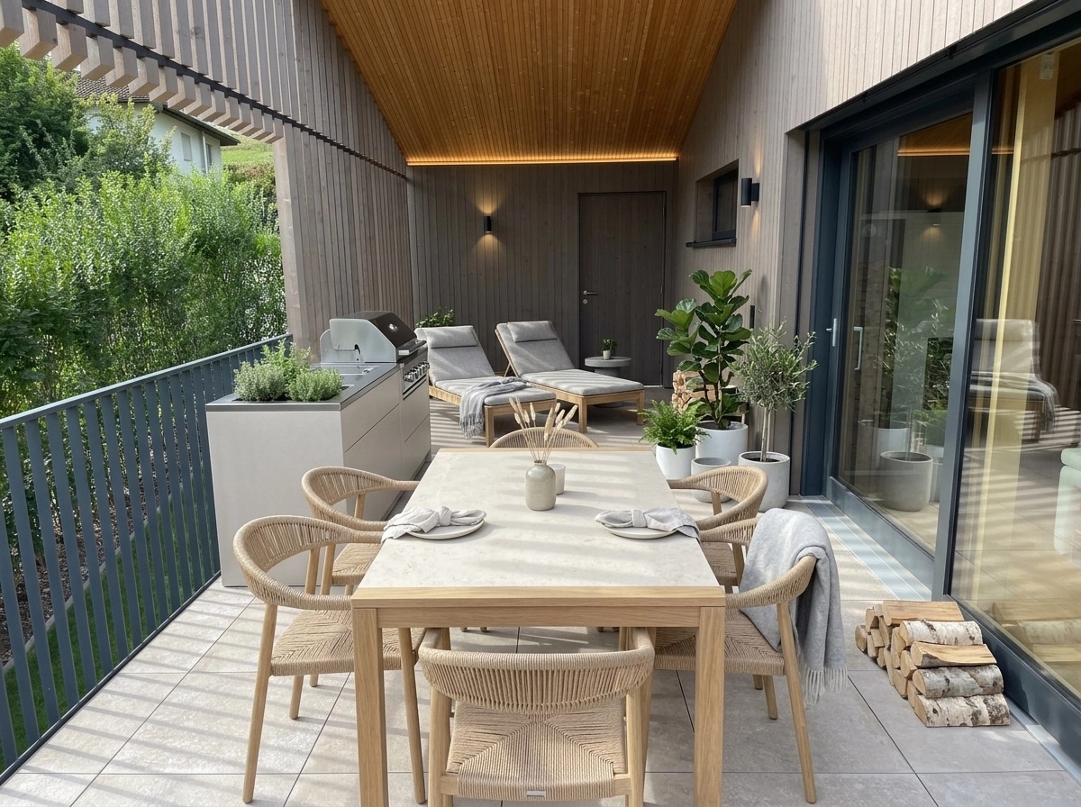 Interior design in Scandinavian style — balcony by GenRoom AI