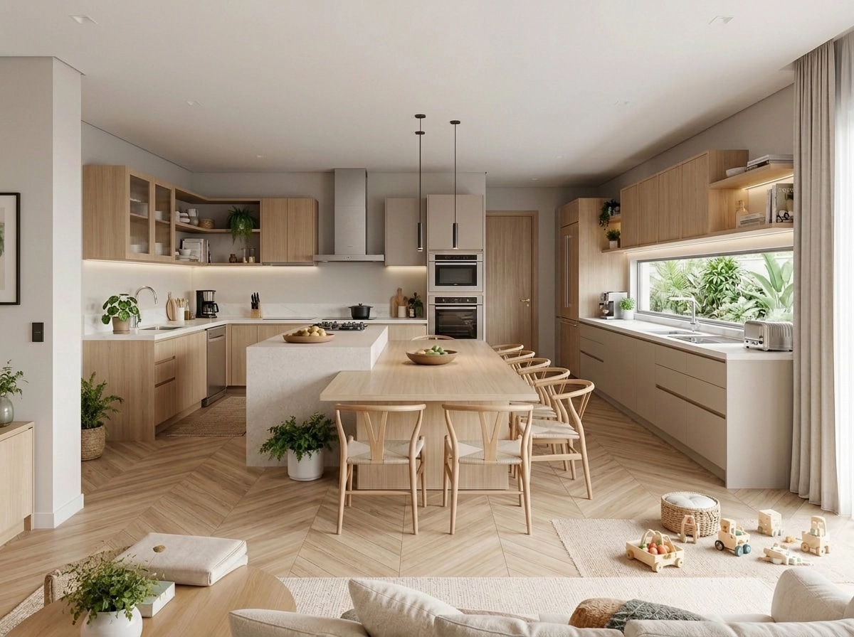 Scandinavian Kitchen design — interior photo by GenRoom AI