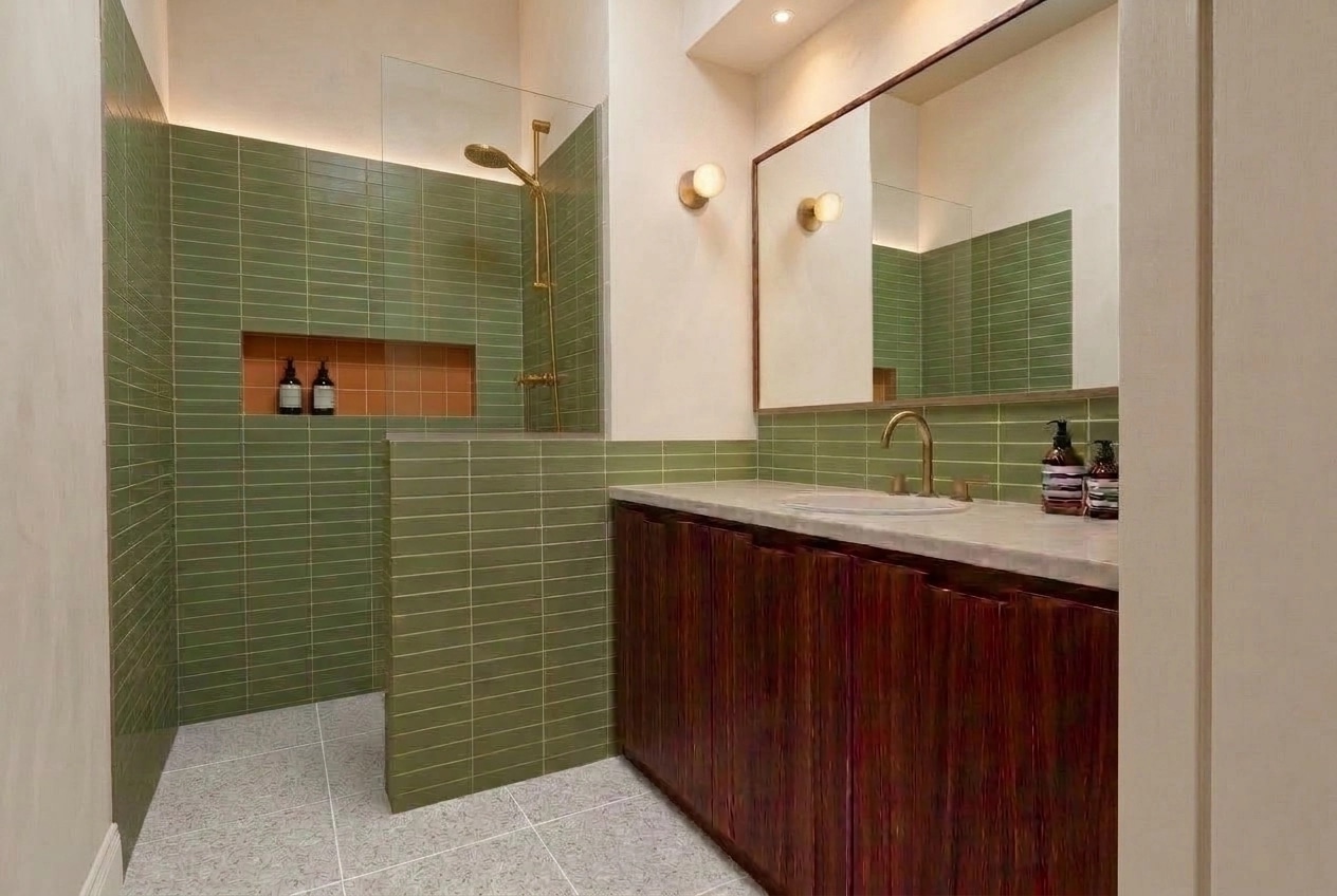 Bathroom interior in no_style style — photo by GenRoom AI